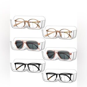 Clear Plastic Glasses Holders – Set of 24